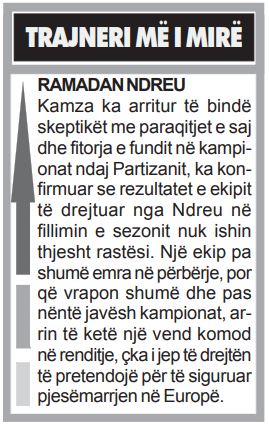trajneri me i mire