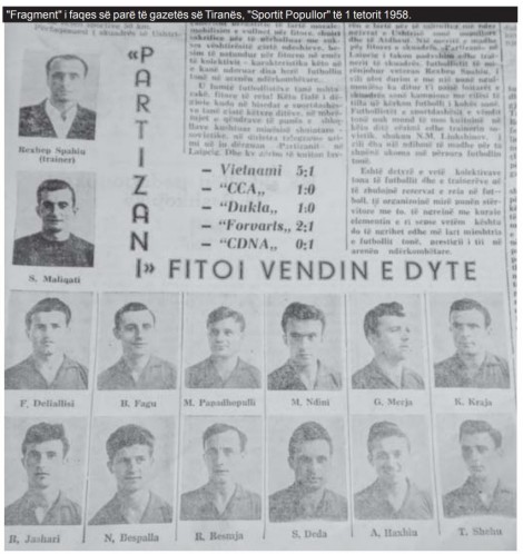 Partizani 1958