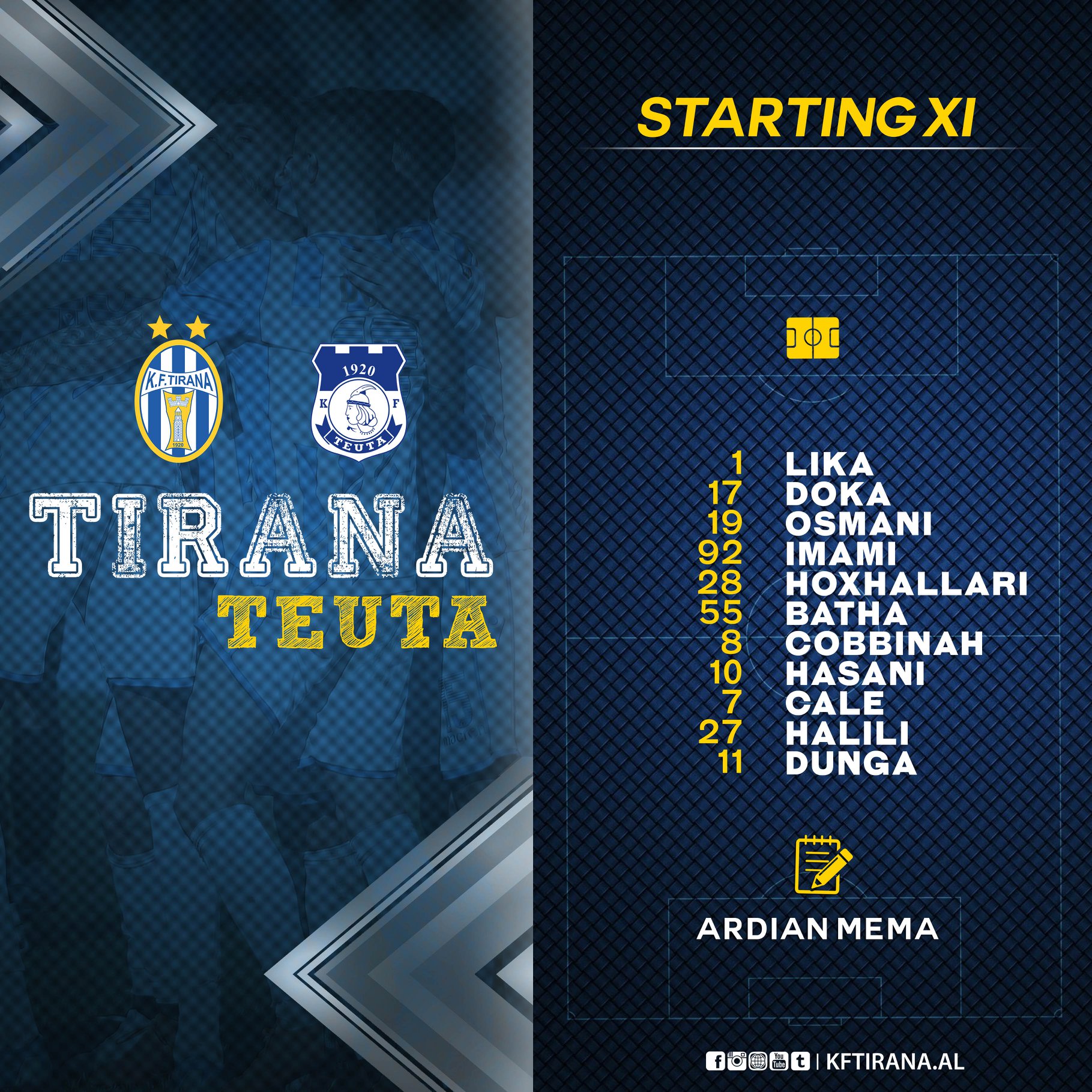 Tirana formacioni zyrtar