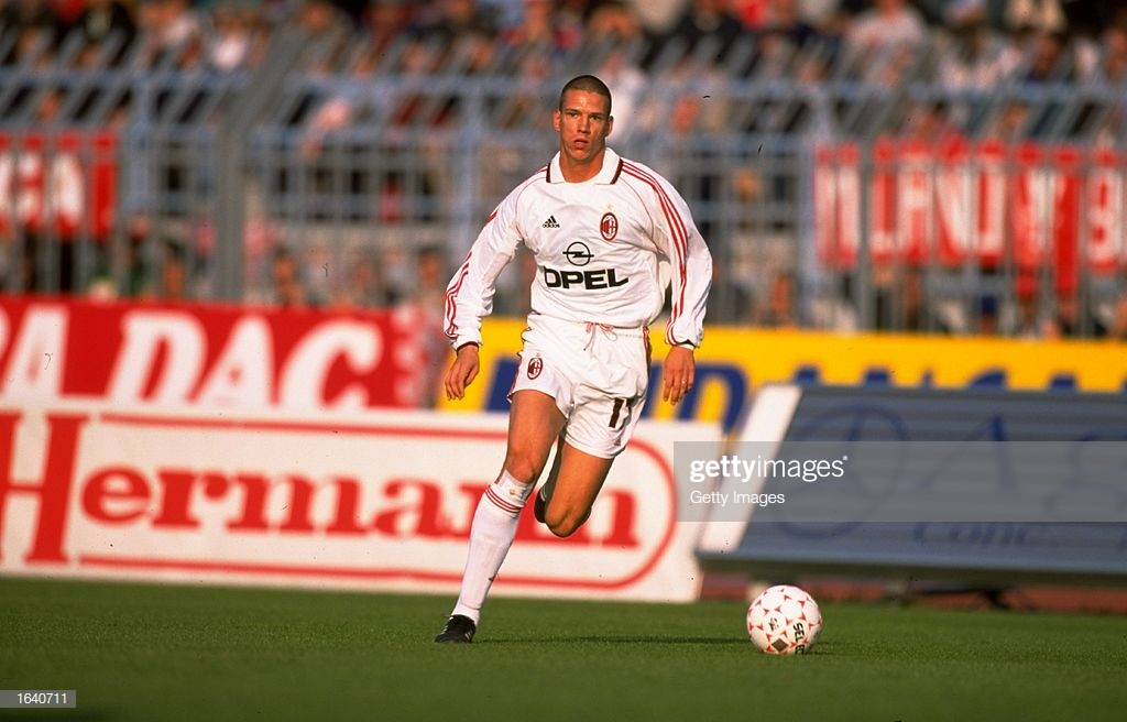 1 Nov 1998:  Christian Ziege of AC Milan in action during the Italian Serie A match against Piacenza in Milan, Italy.   Mandatory Credit: Allsport UK /Allsport