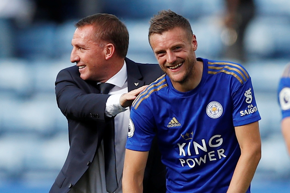 Brendan-Rodgers-and-Jamie-Vardy-Leicester-City