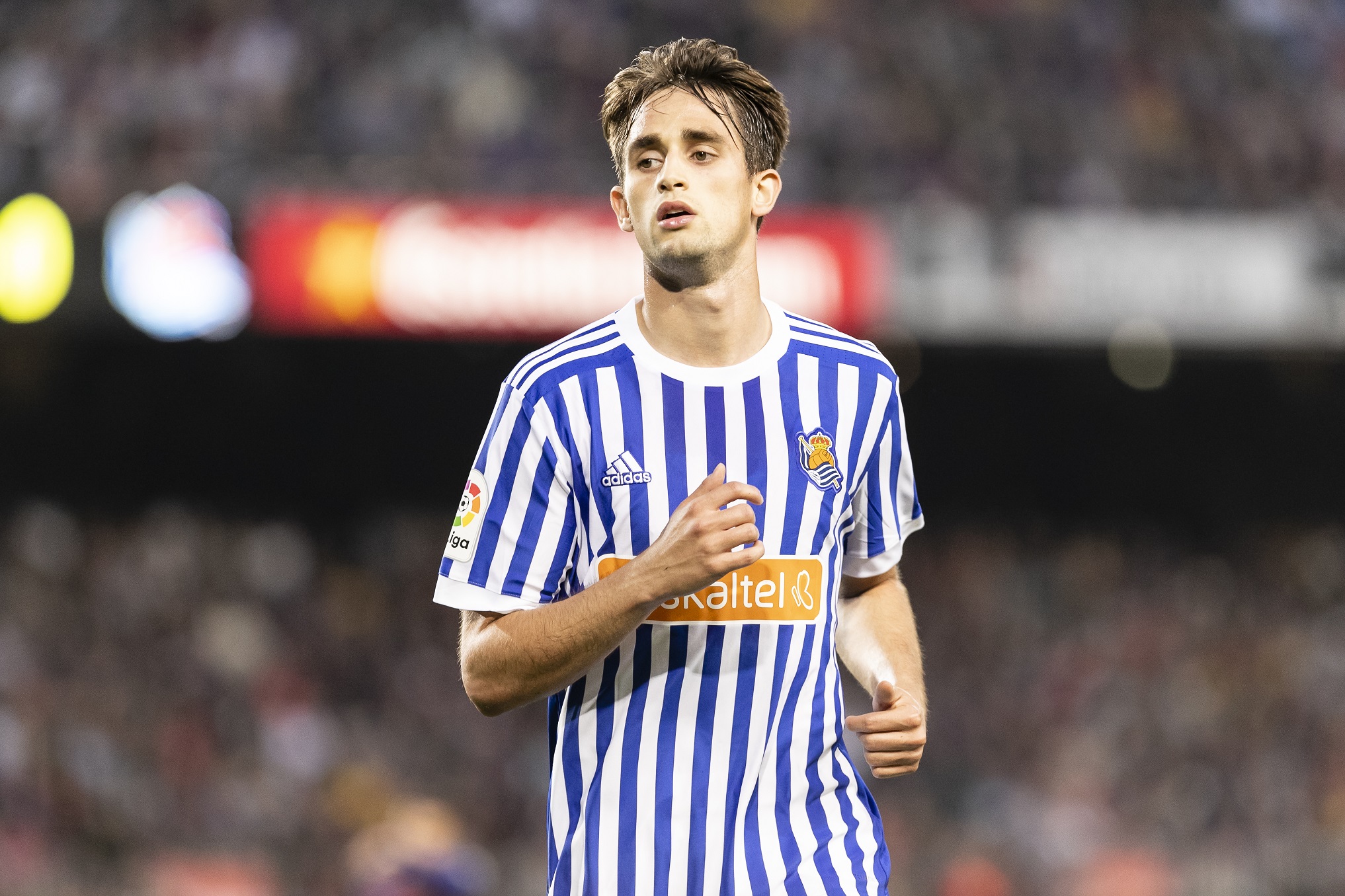 Real Sociedad midfielder Adnan Januzaj (8) during the match between FC Barcelona against Real Sociedad, for the round 38 of the Liga Santander, played at Camp Nou Stadium on 20th May 2018 in Barcelona, Spain.
