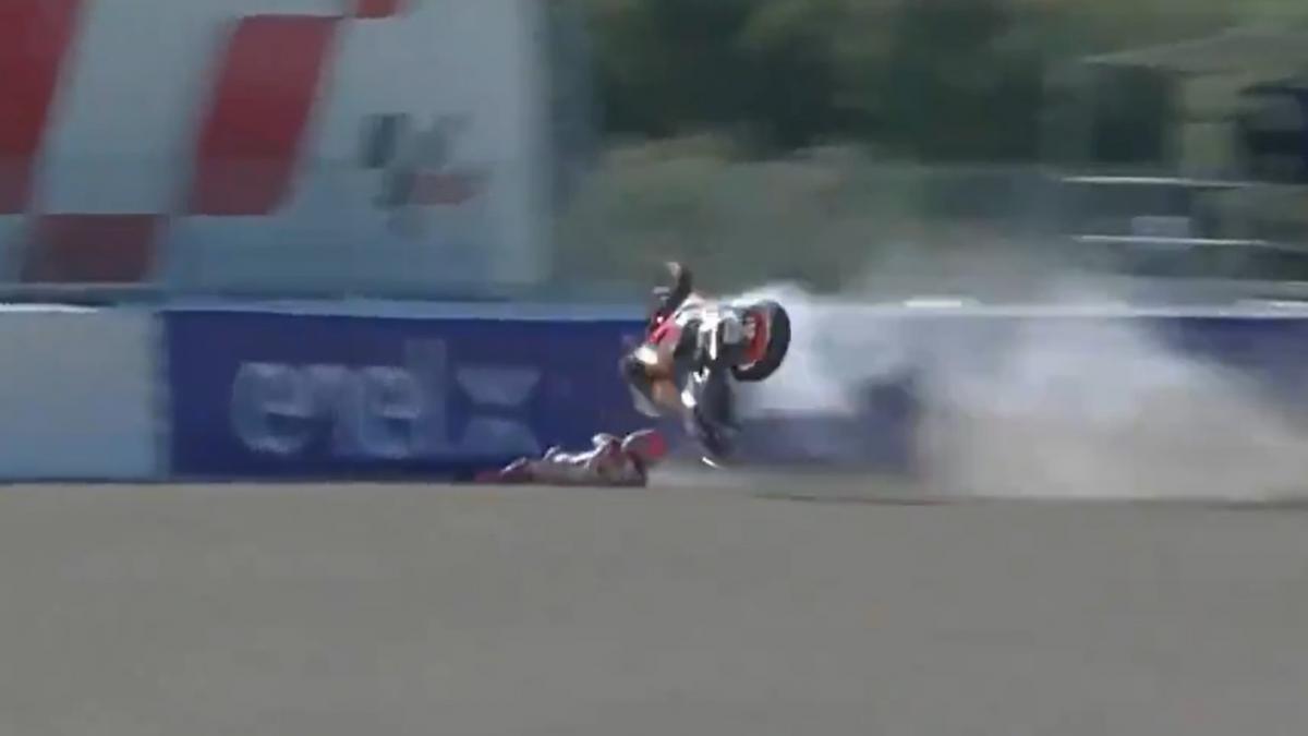Marc-Marquez-suffers-a-severe-accident-in-Jerez-training-the