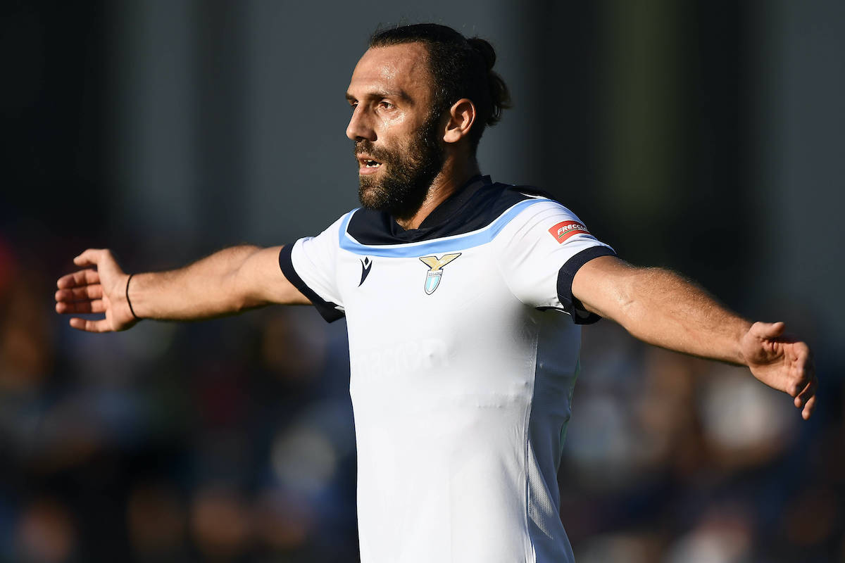 SS Lazio v US Triestina - Friendly Vedat Muriqi of SS Lazio gestures during the pre-season friendly football match betwe