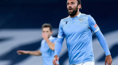 Vedat Muriqi of SS Lazio during the Serie A match between SS Lazio and Sassuolo Calcio at Stadio Olimpico, Rome, Italy o