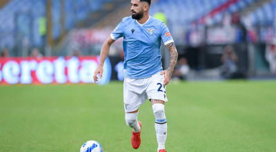 Elseid Hysaj of SS Lazio looks on during the Serie A match between Lazio and Cagliari at Stadio Olimpico, Rome, Italy on