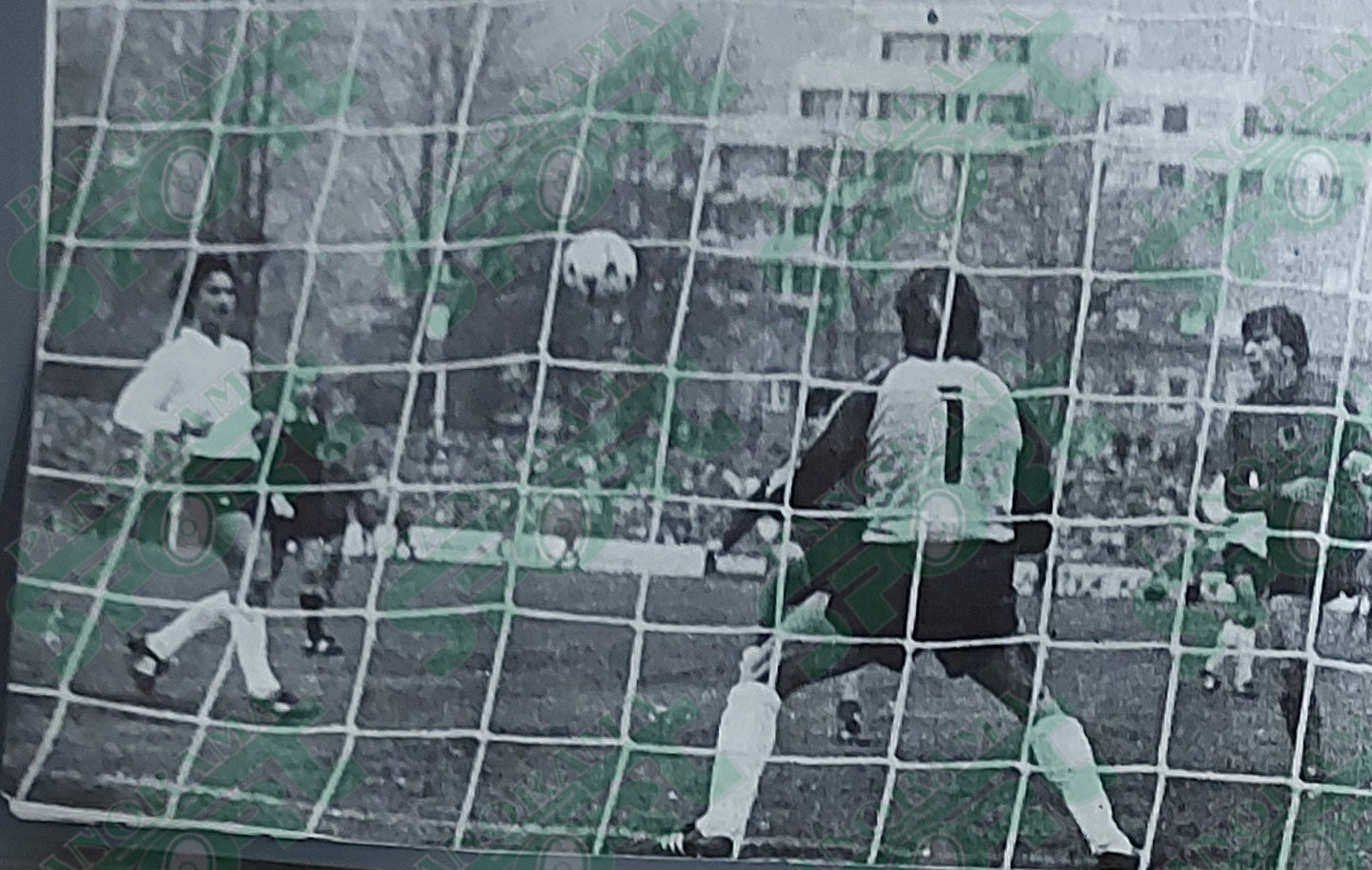 Kjo foto nuk është e ndeshjes me Austrinë, por e ndeshjes së madhe të fundit (19 nëntor 1983) kur Shqipëria eliminonte në Trier Gjermaninë mbas barazimit 1-1. Dhe në këte cikël që po e fillojmë sot, do të përpiqemi që në çdo kapitull të ketë një foto nga kjo ndeshje përcaktuese. Veprojmë kështu për të kujtuar sa më mirë këtë ndeshje historike, por edhe për të mënjanuar varfërinë e fotove të munguara nga ndeshjet e tjera. Në foto është një sulm i Shqipërisë, ku futbollisti shqiptar Topçiu përpak sa nuk shënon në portën e Gjermanisë.