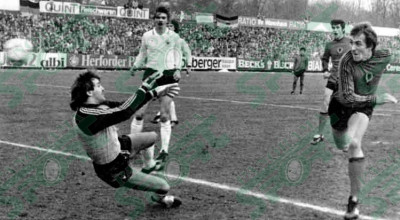 19 NËNTOR 1983. Trier. RF Gjermane - Shqipëria 1-1. Mirel
Josa duke realizuar golin që çoi Shqipërinë në 8-en e Europës