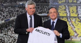 Carlo Ancelotti New Real Madrid Manager Press Conference and Photo Call