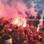 Festimi i tifozeve pas golit te Shqiperise ndaj Armenise (2-1)