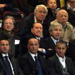 Richard Lee mes Barbaras e Silvio Berlusconit ne stadiumin 'Meazza' (Gazzeta dello Sport).