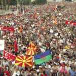 Foto nga protesta e opozites ne Maqedoni