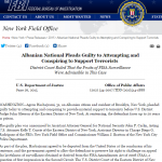 Faksimile e çështjes së Hasbajramit në faqen e FBI-së, botuar më 26 qershor 2015