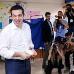 Kryeministri grek duke votuar