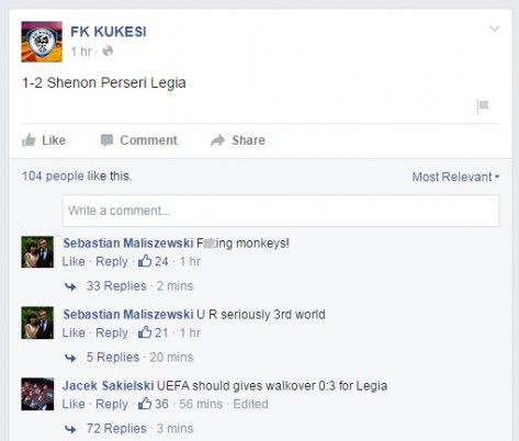 Komentet ne faqen zyrtare te Kukesit ne "Facebook"