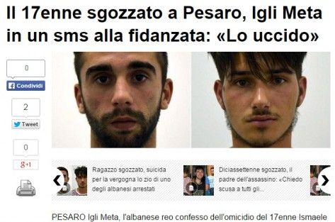 Lajmi i publikuar ne mediat italiane