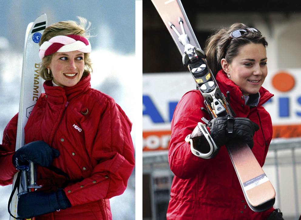 Lady D dhe Kate ne kohe te ndryshme ski ne Zvicer