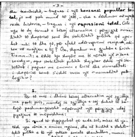 Faksimile e letrës së hapur të Bashkim Shehut