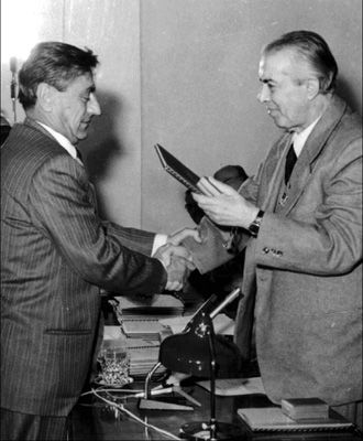 Enver Hoxha dhe Kadri Hazbiu
