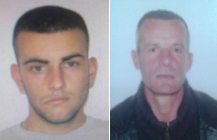 Majtas, autori i vrasjes: Alban Hyka, djathtas viktima:Luan Koprencka