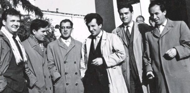 Naum Prifti, Vito Koçi, Dritëro Agolli, Kin Dushi, Fatos Arapi, Anastas Kondo para klubit të LSHA, 1964