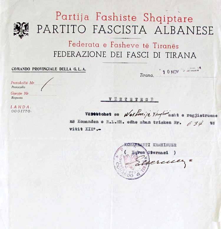 Image result for nexhmije hoxha fashiste dokumenti