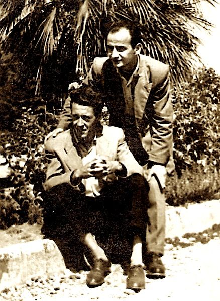 Amik Kasoruho dhe Robert Shvarc, në vitin 1956