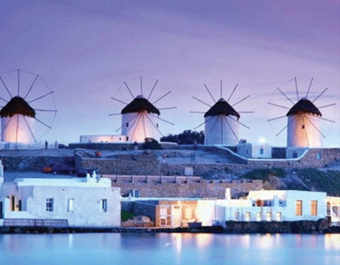 Ishulli i Mykonos në Greqi