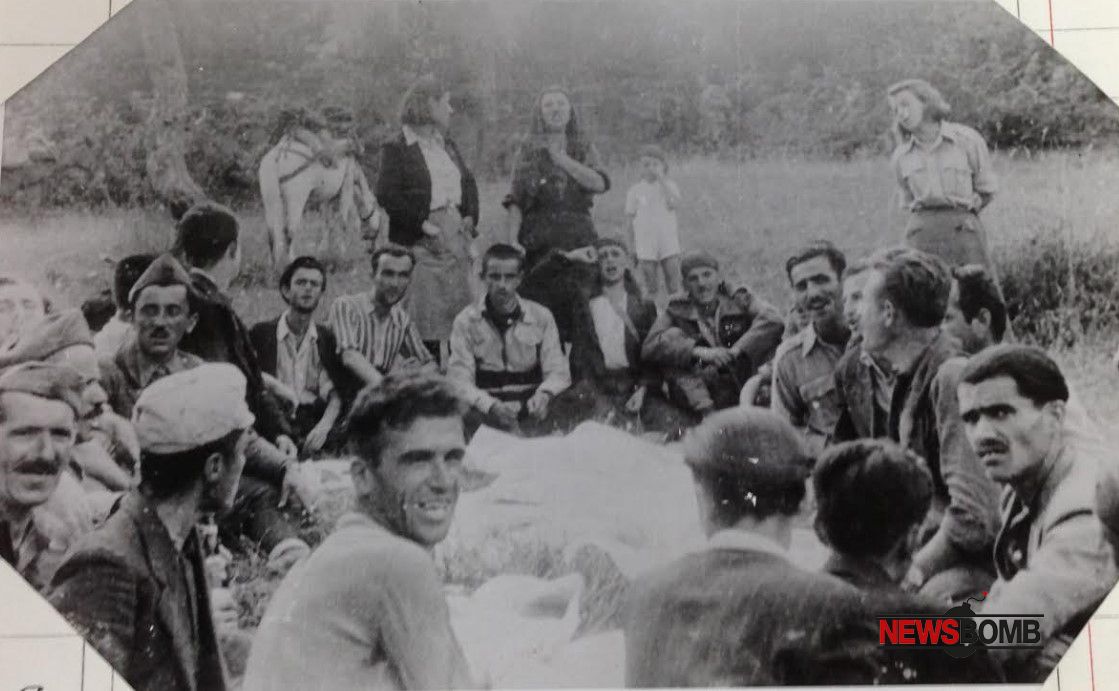 Çetë partizane duke u bërë gati për drekë, shtator 1943