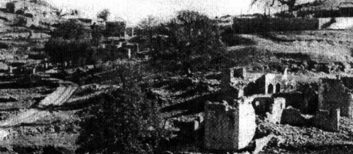Shtëpi të shkatërruara në Vrohona