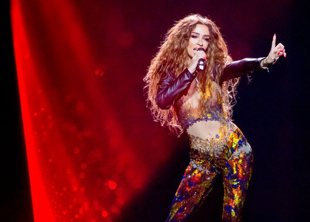 Eleni-Foureira-at-the-rehearsals-of-the-first-semi-final-of-the-Eurovision-Song-contest-2018-in-Lisb