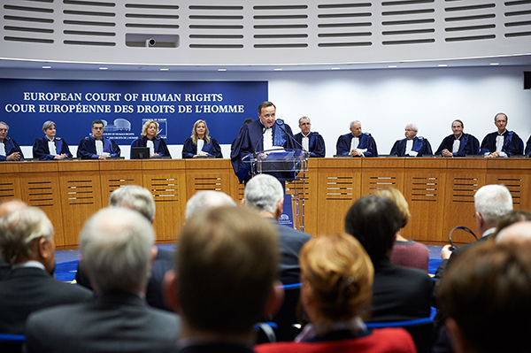Gjyqtarët e Gjykatës Europiane të të Drejtave të Njeriut gjatë hapjes së sesionit të vitit 2018. Foto: Gjykata Europiane e të Drejtave të Njeriut.