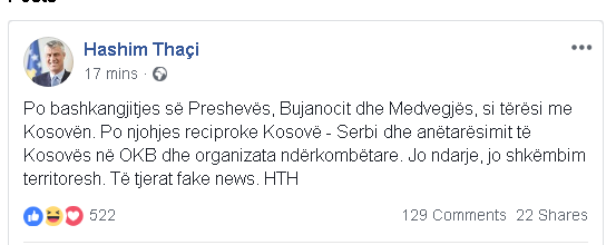 thaci per derbine
