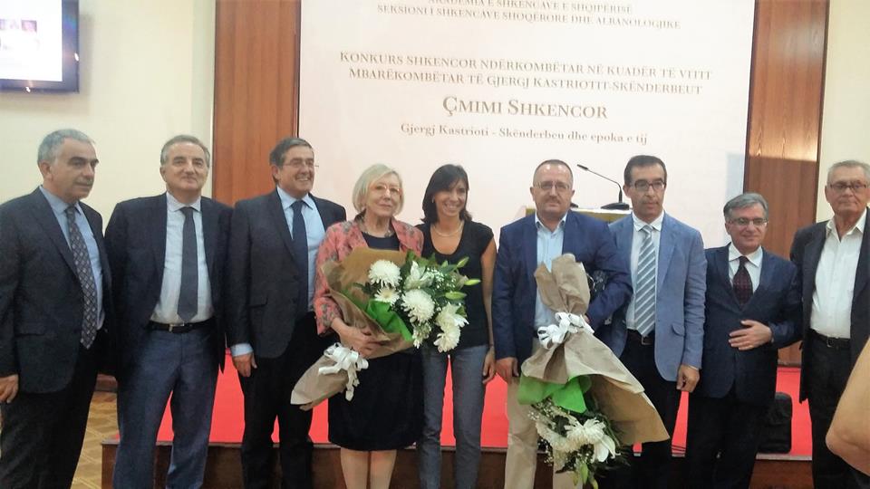 Fituesit e Çmimit për Veprën më të Mirë Shkencore për Skënderbeun 