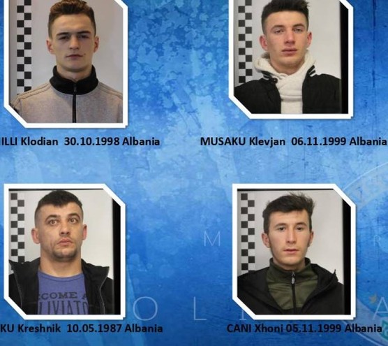 Shqiptarët e arrestuar