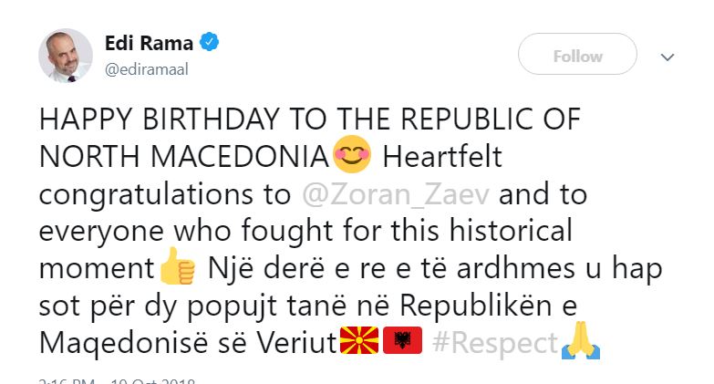 rama twitter maqedonia