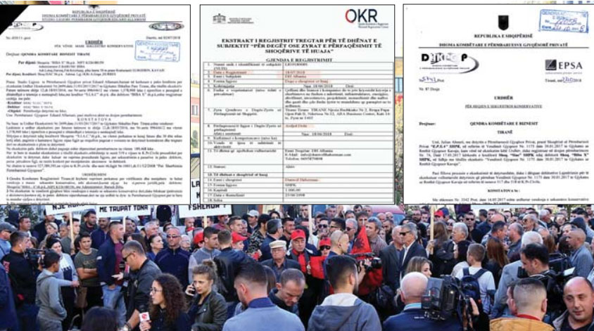 PROTESTA E BANOREVE TE UNAZES SE RE (LART) DOKUMENTET E KOMPANISE QE FITOI TENDERIN