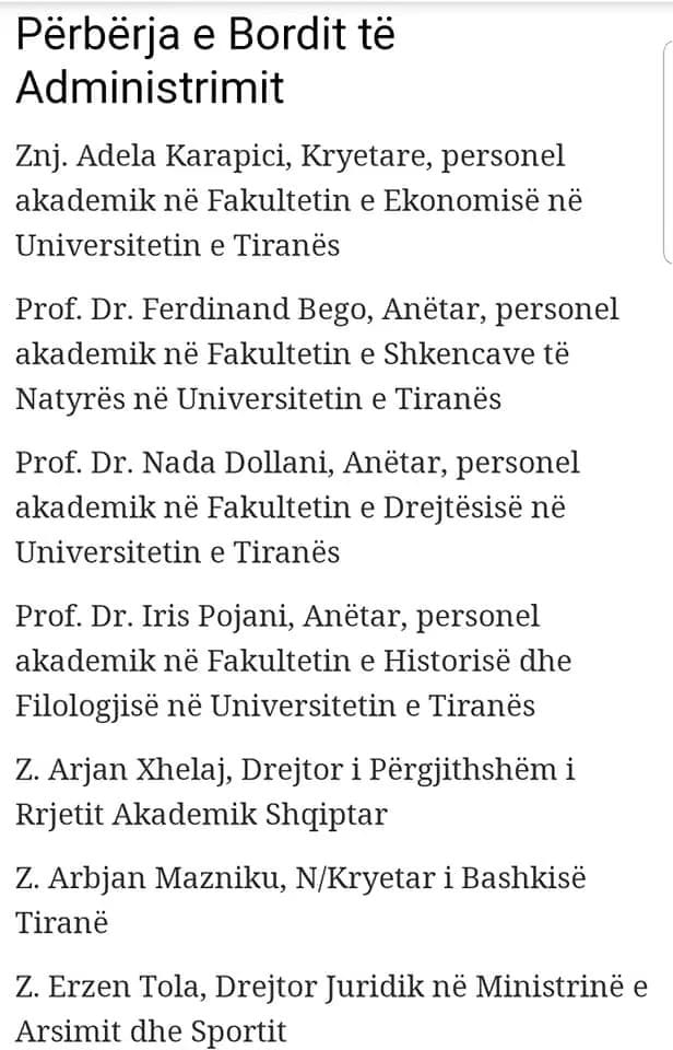 Bordi i administrimit