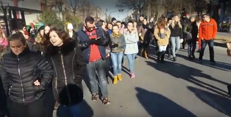 protesta e studenteve