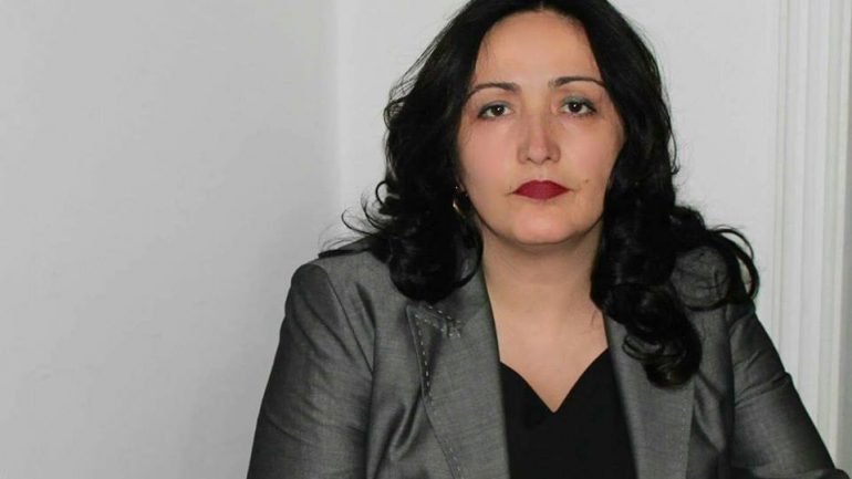 Alma Lama, kryetare e Sindikatës së Pavarur të Arsimit për degën Tiranë 