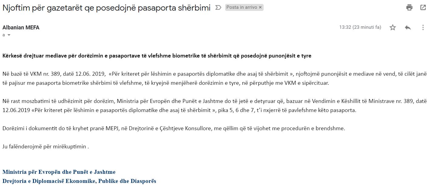 Ministria-e-maili