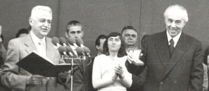 Haxhi Lleshi dhe Enver Hoxha