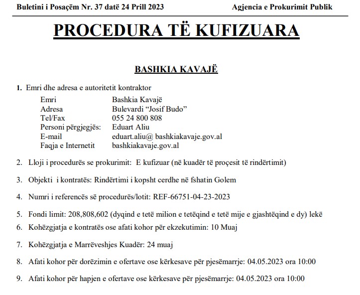 bashkia kavaje