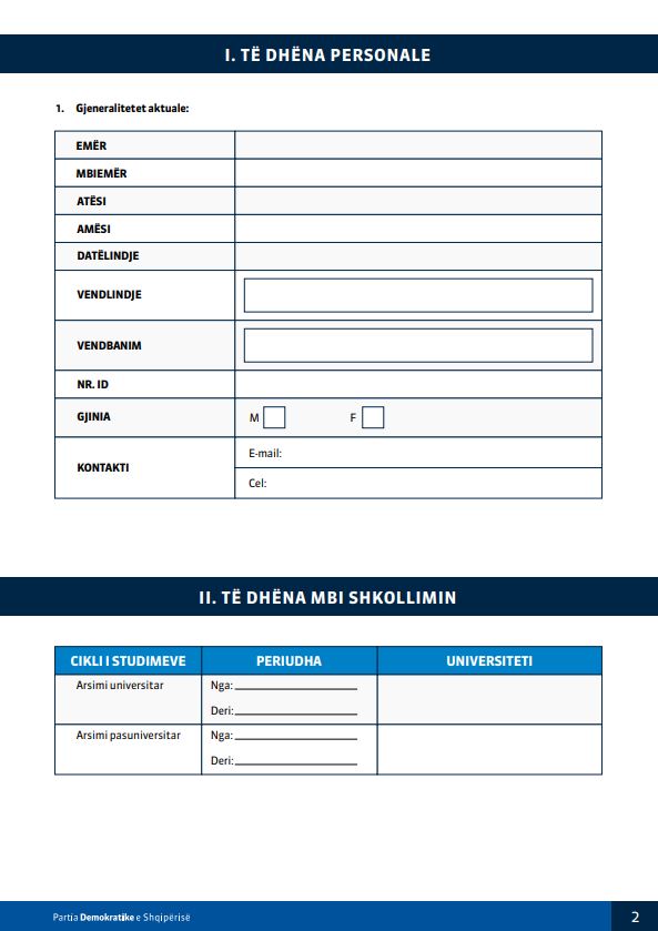 formulari kreu i PD