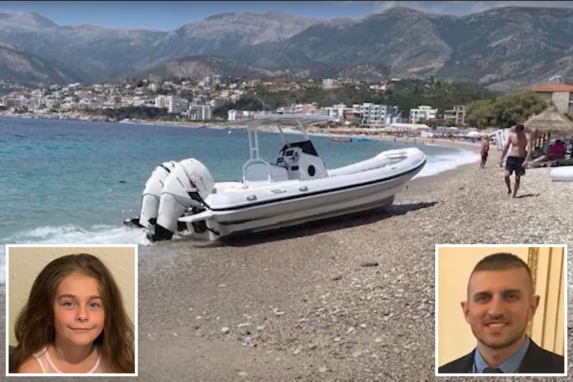 A devastated father fought an Albanian police commissioner on the beach after the cop allegedly crashed his boat into his 7-year-old British daughter, killing her. The girl, Jonada Avdia, a British-born citizen, was killed on Tuesday while playing in the ocean when she was hit by a speedboat’s propeller off Potam Beach in Albania. The boat was driven by officer Arjan Tase while he was off-duty, according to reports. When Tase parked his boat on the shore right after the fatal crash, her father Bedlar Avdia confronted his daughter’s alleged killer and a brawl ensued, photos shared by Albania’s former prime minister Sali Berisha show, the Daily Mail reported. https://www.youtube.com/watch?v=zvO7BBt5Ceo