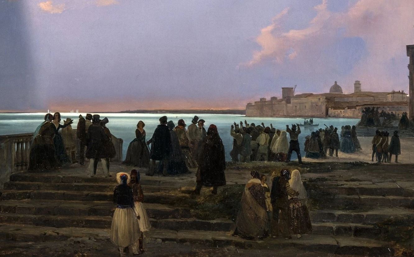 Ippolito Caffi - Eclissi di sole a Venezia,1842 (1)