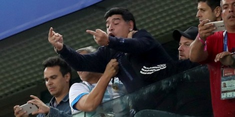Pasioni i Maradonës pas golit të parë të Mesit ndaj Nigerisë
