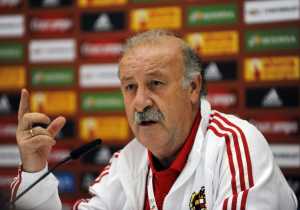 Spain's football team coach Vicente del