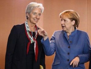 Angela+Merkel+Christine+Lagarde