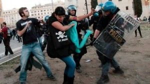 protesta ne rome